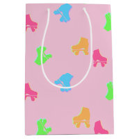 Cute Colorful Roller Skates Derby Mönster Rosa