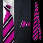 Cute Colorful Rosa Rand Mönster Slips<br><div class="desc">Den söta färgade Rosan Rand Mönster necktie är en perfekt gåva till jul och födelsedagar.</div>