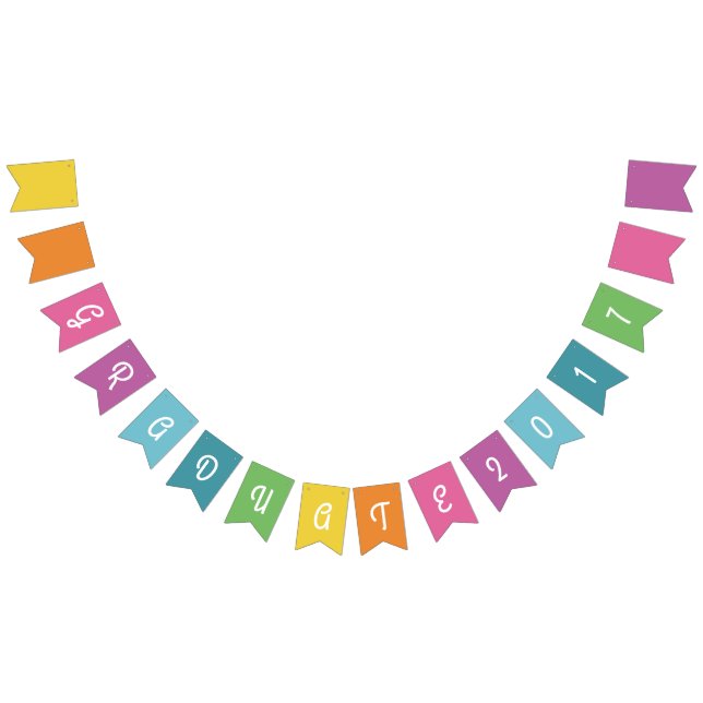 Cute Colorful Studenten Bunting Vimplar (Alla)