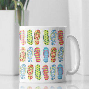 Cute Colorful Summer Mönster Kaffemugg