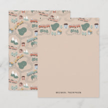 Cute Colorful Tåg på Tåg Tracks Kids Mönster