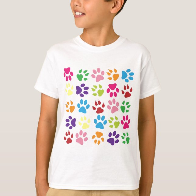 Cute Colorful Tass Mönster T-shirt (Framsida)