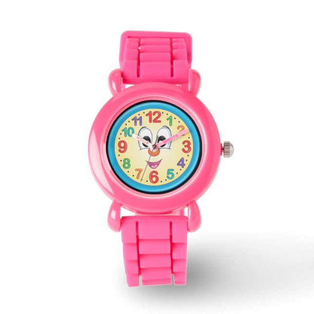Cute Colorful Tecknad Baby Ansikte Armbandsur (Framsida)