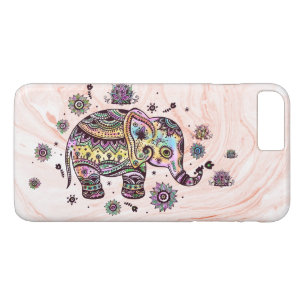 Cute Colorful Tribal Elephant on Ro-Guld Marble