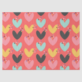 Cute Colorful Valentines Hearts Mönster