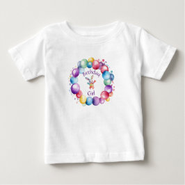 Cute Colorful Watercolor Bunny och Polka dots T Shirt
