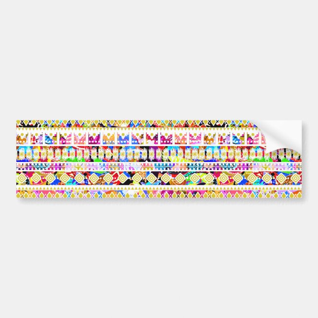 Cute colororbal aztec mönster bildekal (Framsidan)