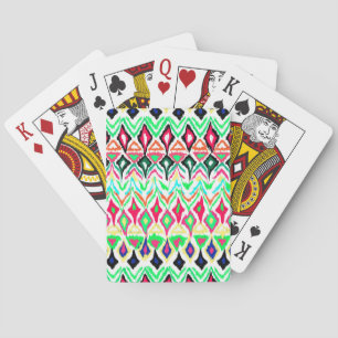 Cute colororent mönster-registreringsskylt ram casinokort