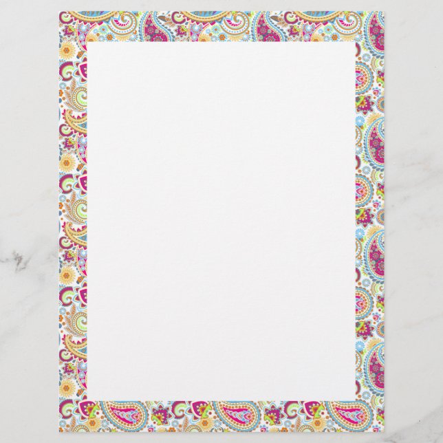 Cute colororent paisley mönster (Framsida)