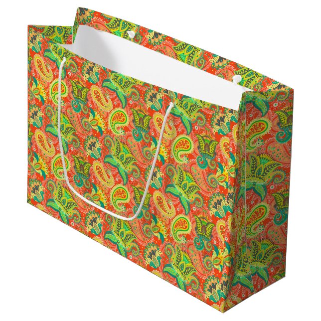 Cute Colororroful paisley mönster (Framsidan Vinklad)