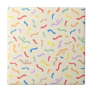 Cute Colorour Confetti Mönster Kakelplatta