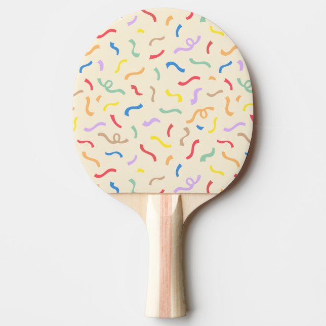 Cute Colorour Confetti Mönster Pingisracket (Framsidan)
