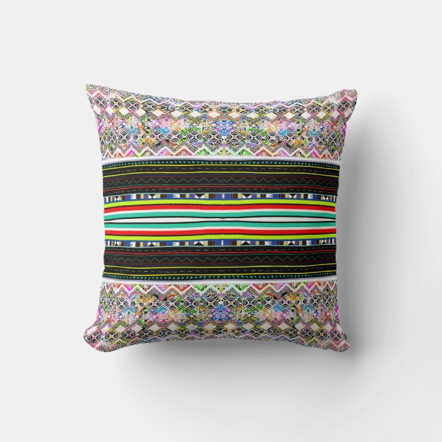 Cute Colorroful aztec-stammen mönster Kudde (Framsida)
