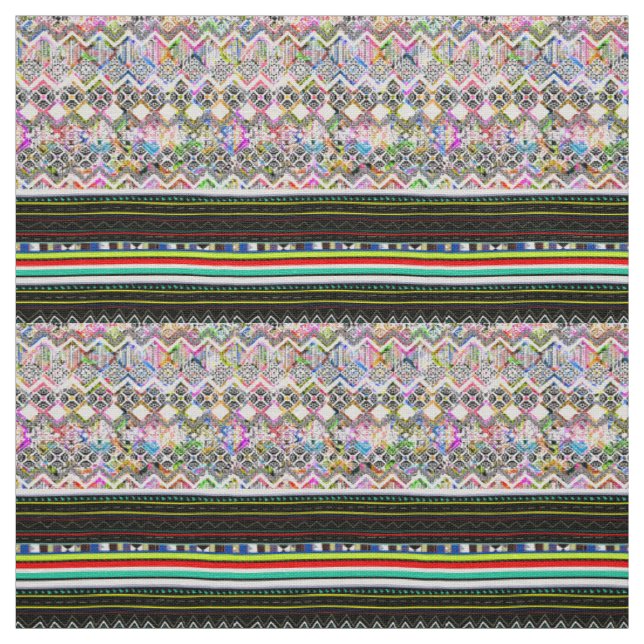 Cute Colorroful aztec-stammen mönster Tyg (Prov)