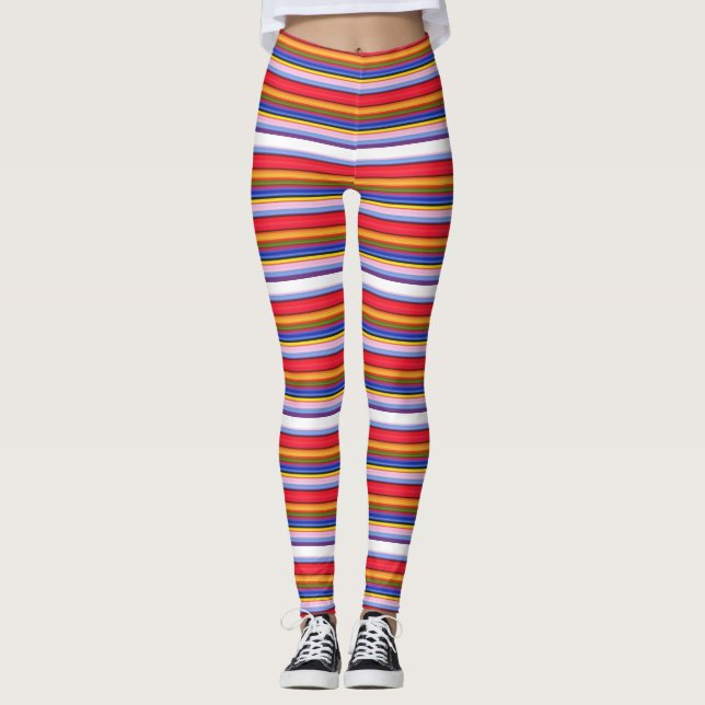 Cute Colorroful magi rand Leggings (Framsida)