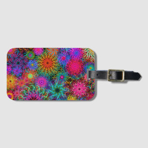 Cute Colorrosive swirtaire mönster mugg keychain Bagagebricka