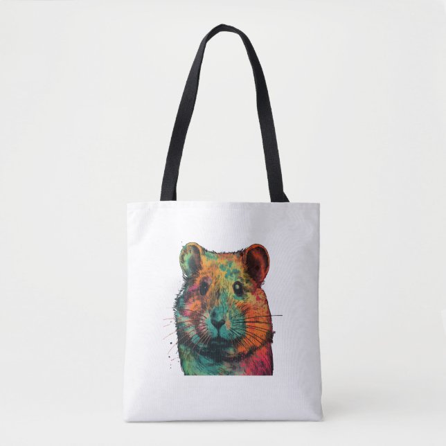 cute colour full hamster art design  tygkasse (Framsida)