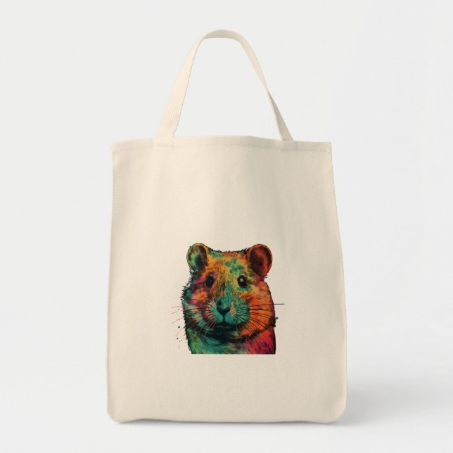 cute colour full hamster art design  tygkasse (Framsidan)
