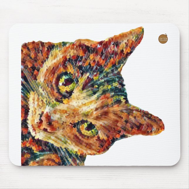 Cute Colourful Cat Mousemat Musmatta (Framsidan)