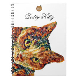 Cute Colourful Cat Notebook Anteckningsbok