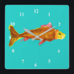 Cute comet goldfish pop art illustration<br><div class="desc">From an original art illustration by Zoe Tuong of cute comet pet goldfish in orange and yellow swimming in a tank or pond.  Aquatic animal theme for pet goldfish lovers and fish and aquarium hobby lovers everywhere.</div>