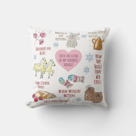 Cute Comforforting My Favorite Sak Whimsical Kudde