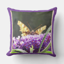 Cute Comma Butterfly Dekorativ kudde