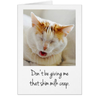 Cute Complating Cat Hälsningskort
