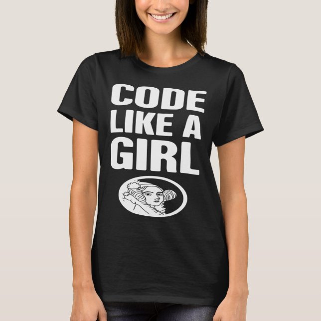 Cute Computer Science & Programming  Ada Lovelace T Shirt (Framsida)