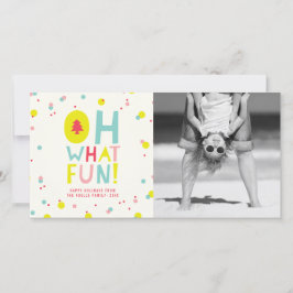 Cute Confetti Oh What Roligt Dots Helgdag PhoCard Julkort