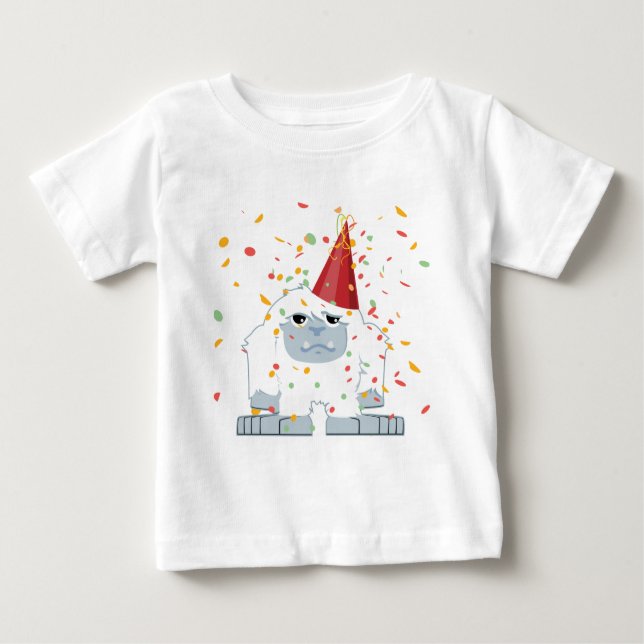 Cute confetti Party yeti T Shirt (Framsida)
