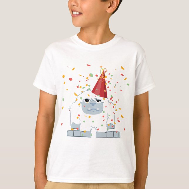 Cute Confetti Party Yeti Tee (Framsida)