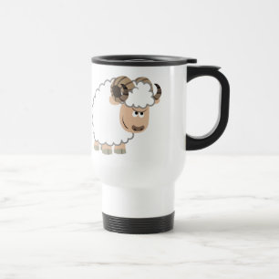 Cute Confident Tecknad Ram-dator Mugg
