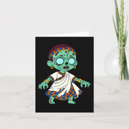 Cute Congolese Zombie Anteckningskort
