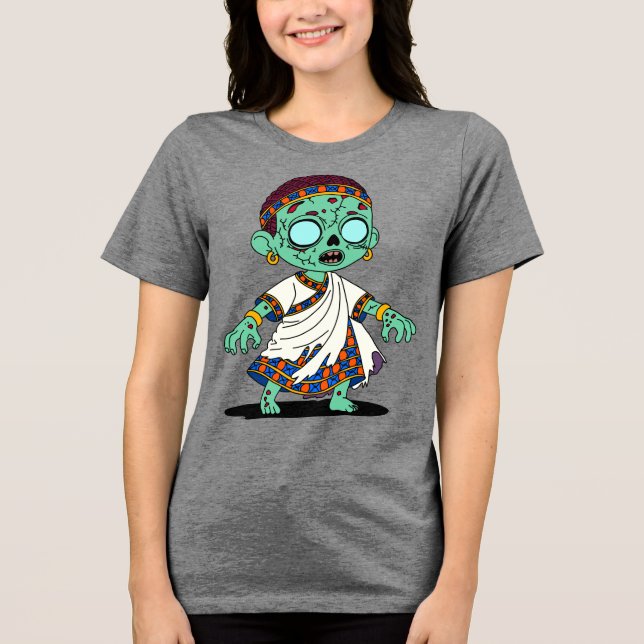 Cute Congolese Zombie T Shirt (Framsida)