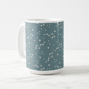 Cute Constellation Himlar Mönster Kaffemugg