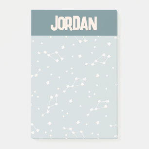 Cute Constellation Himlar Mönster Post-it Block