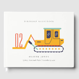 Cute Construction Fork Hiss, oavsett ålder Gästböcker