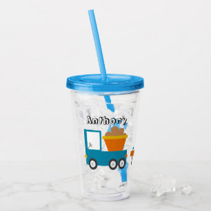 Cute Construction Lastbil Namn Boys Take Away Mugg