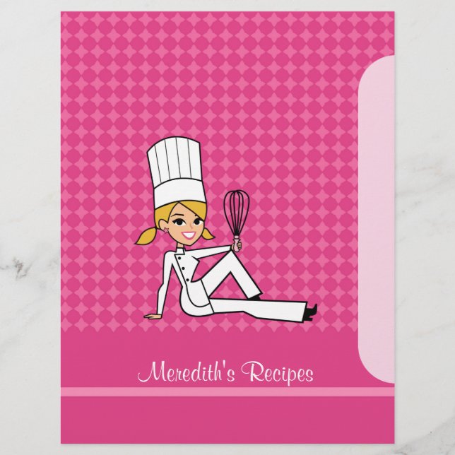 Cute Cook Illustration Rececipe Cover (Framsida)
