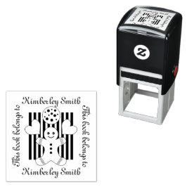 Cute Cookie-Pepparkaksgubben i Bok till Tillhöret Självfärgande Stämpel