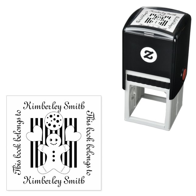 Cute Cookie-Pepparkaksgubben i Bok till Tillhöret Självfärgande Stämpel (In Situ)