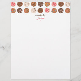 Cute Cookies Cookie Business Bakery Letterhead Brevhuvud