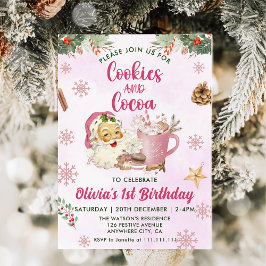 Cute Cookies och Julfest av kakao Inbjudningar