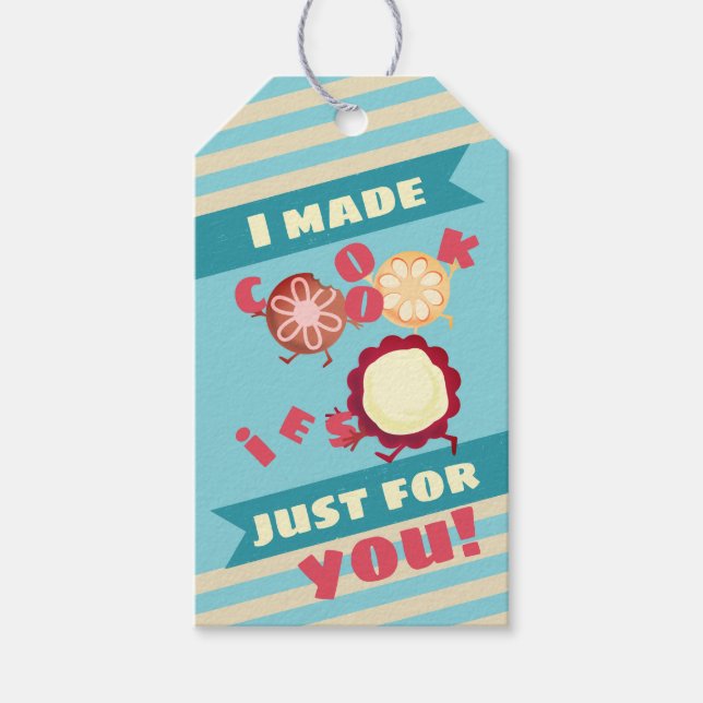 Cute cookies-personlig från köket presentetikett (Framsidan)