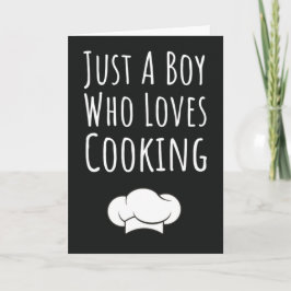 Cute Cooking Cards For Boys For Kids Children Chef Kort