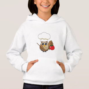 Cute Cooking Owl Cartoon T Shirt