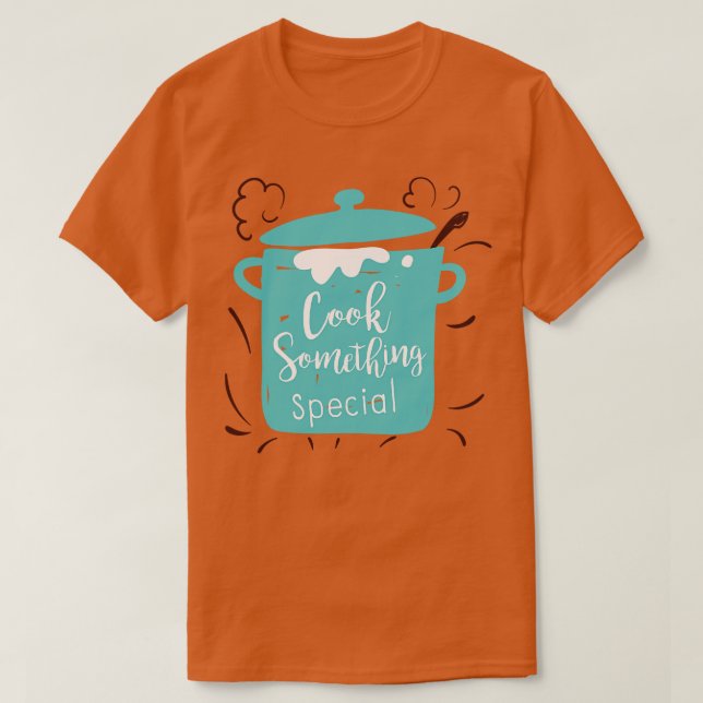 Cute Cooking Pot T Shirt (Design framsida)