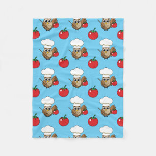 Cute Cooking Uggla Tecknad Fleecefilt