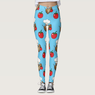 Cute Cooking Uggla Tecknad Leggings
